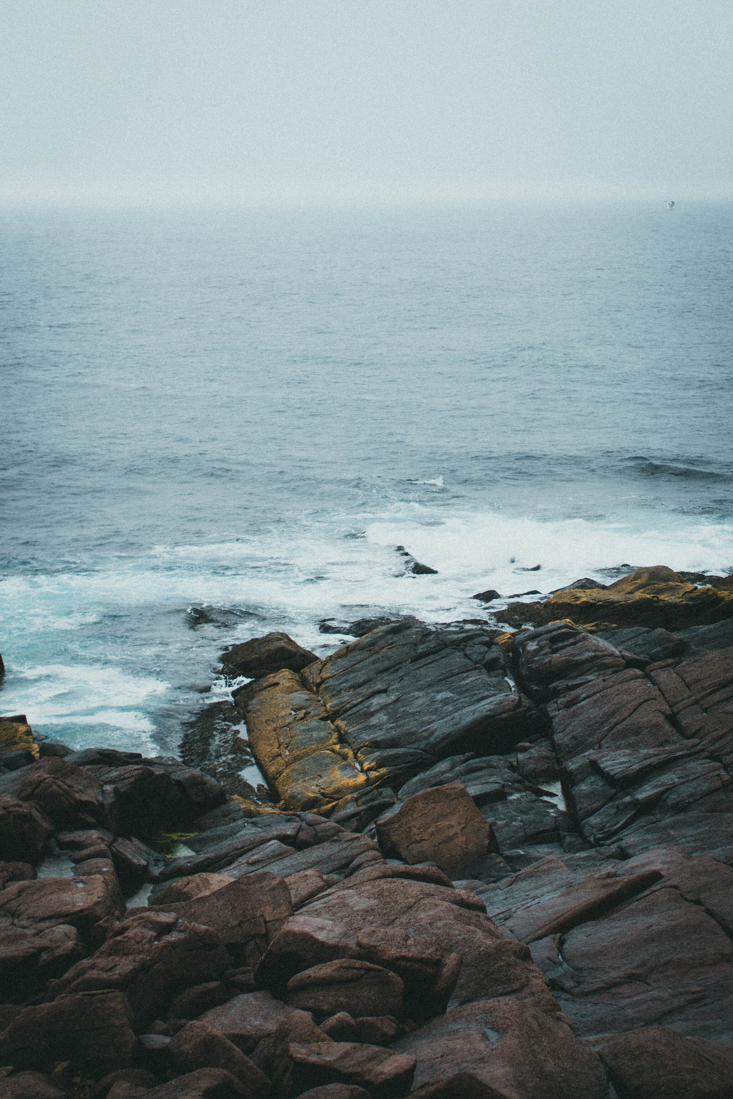 Ocean on a cloudy day