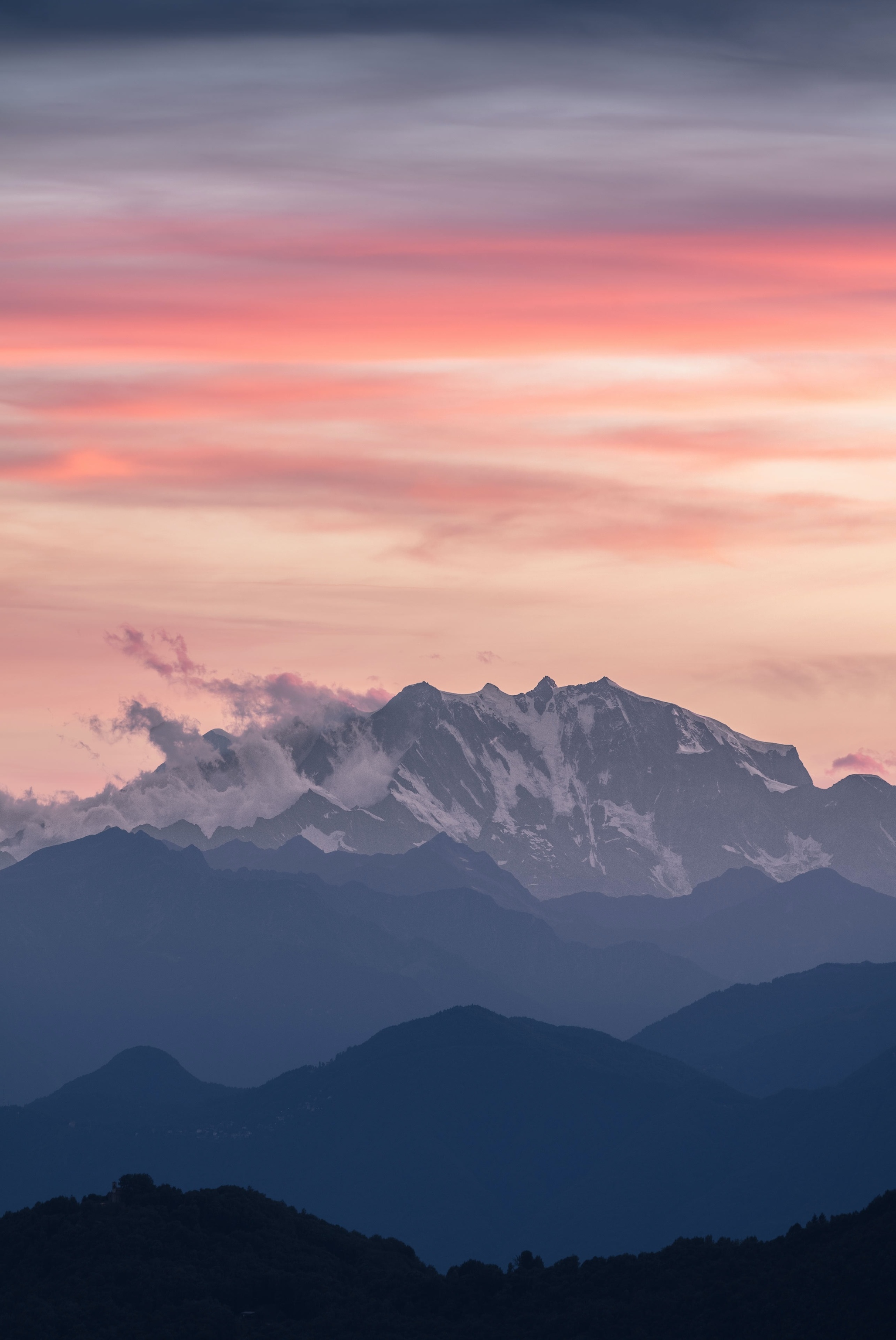 mountains at dawn